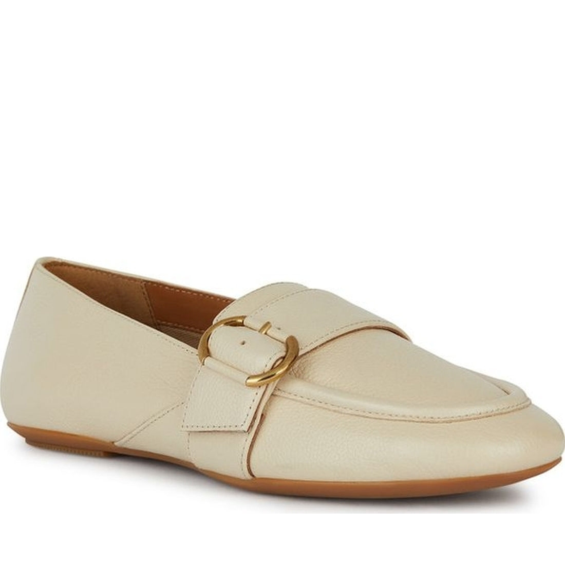 Geox womens lt sand palmaria moccasins | Vilbury London