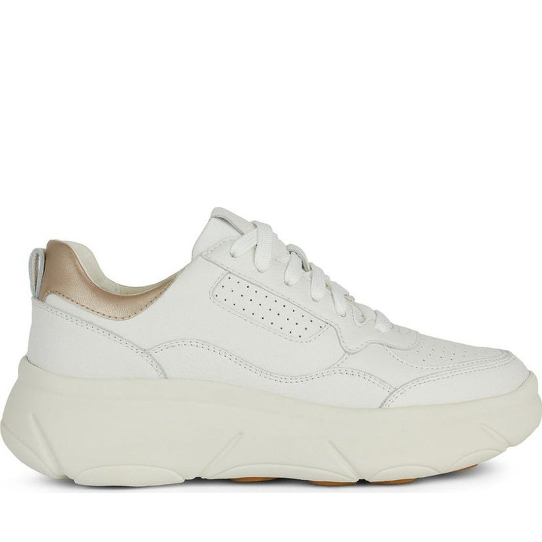 Geox womens white nebula 2.0 sneakers | Vilbury London