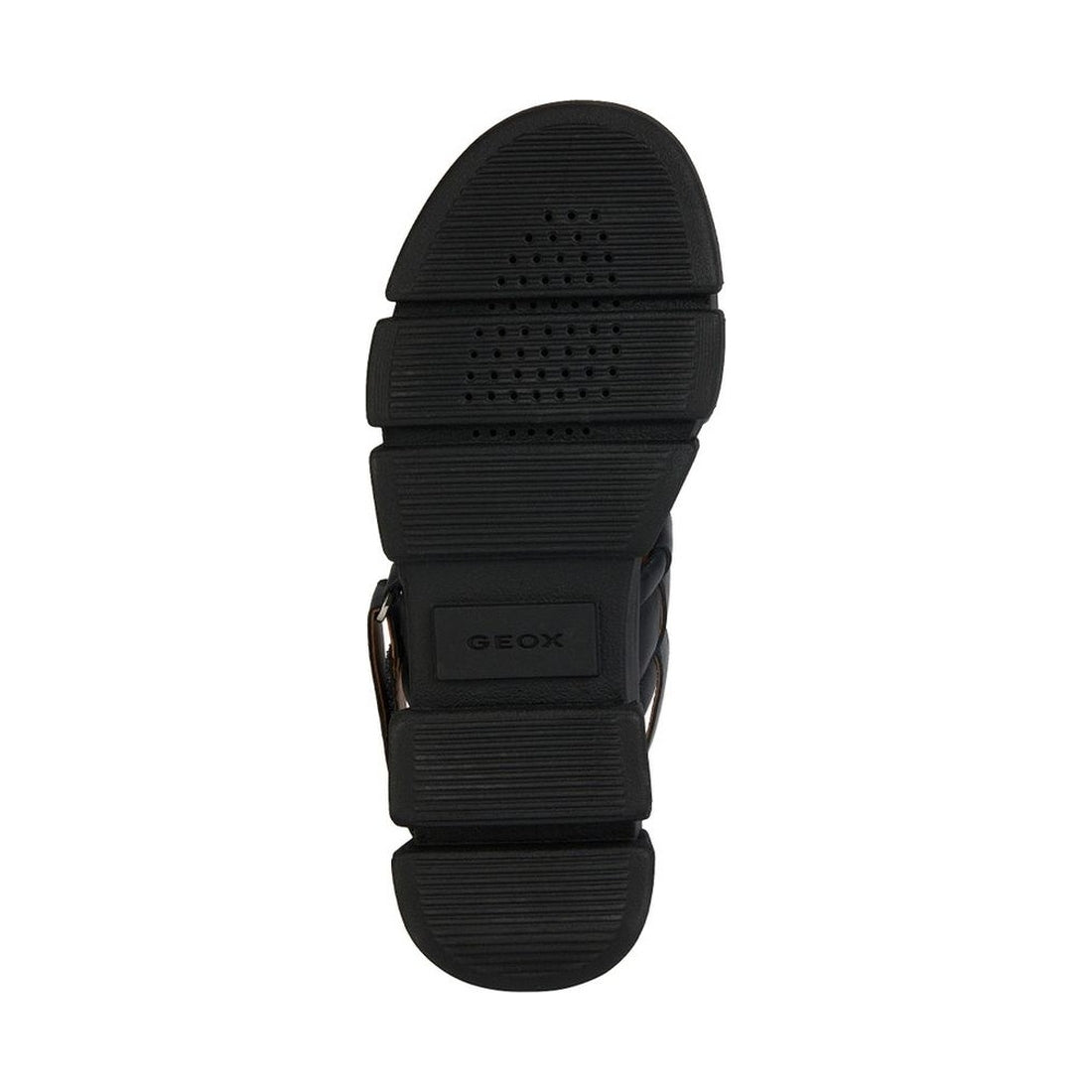 Geox womens black lisbona sandals | Vilbury London