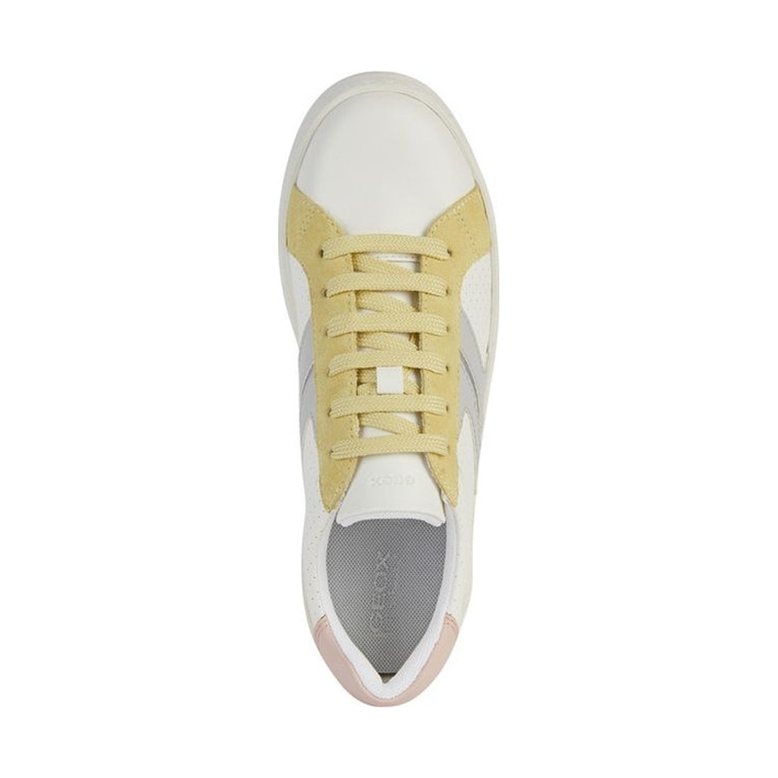 Geox womens optic, lt yello skyely sneakers | Vilbury London