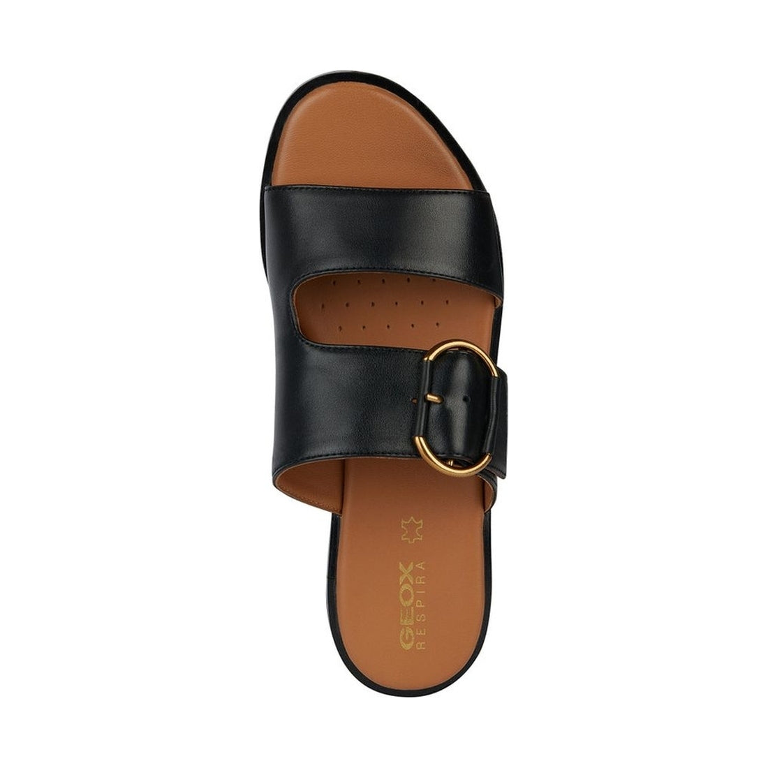 Geox womens black naileen sandals | Vilbury London