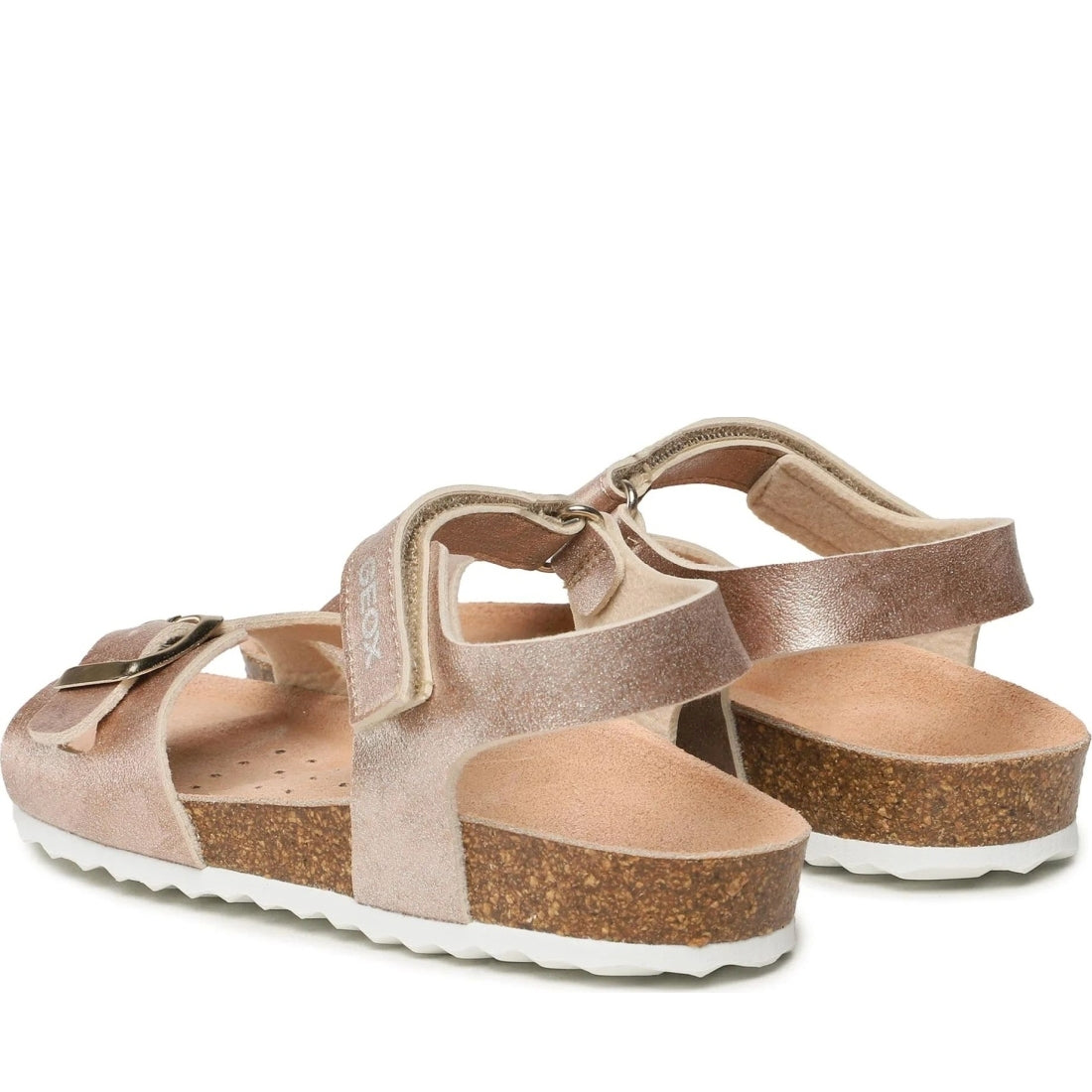 Geox girls rose gold adriel sandals | Vilbury London