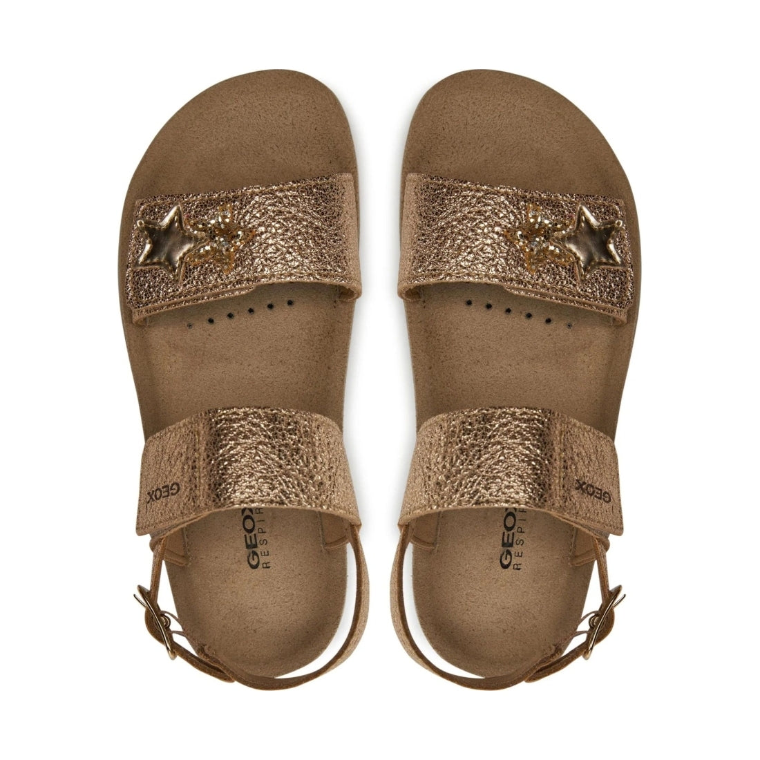 Geox girls gold sandal costarei | Vilbury London