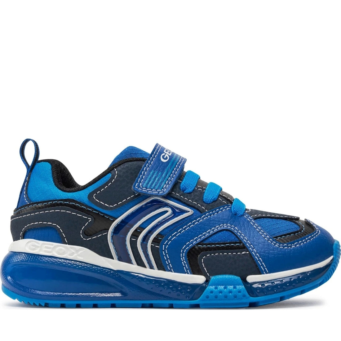 Geox boys royal, lt blue bayonyc sneakers | Vilbury London