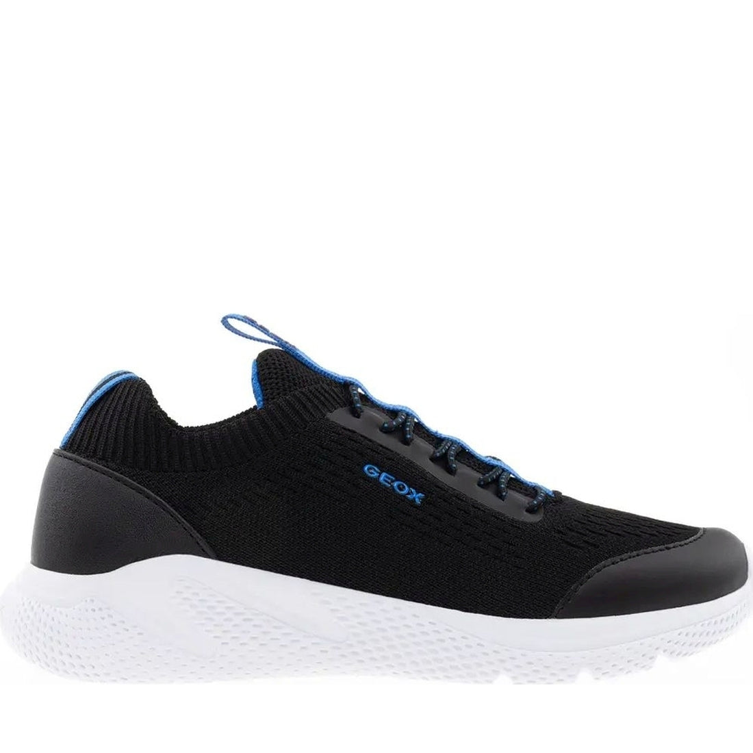 Geox boys black, lt blue sprintye sneakers | Vilbury London