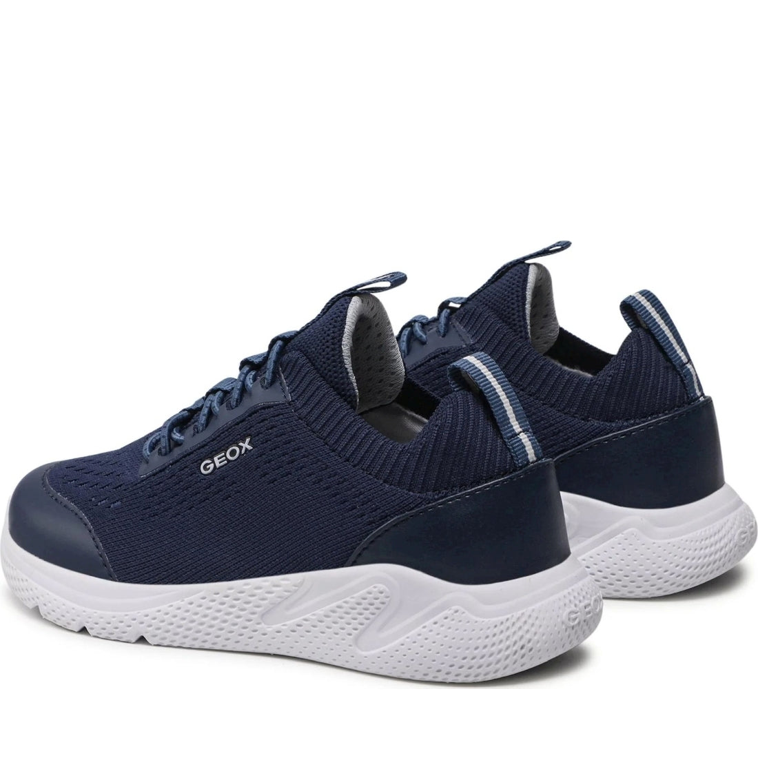 Geox boys navy sprintye sneakers | Vilbury London