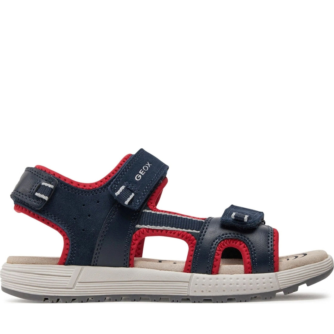 Geox boys navy, red sandal alben | Vilbury London