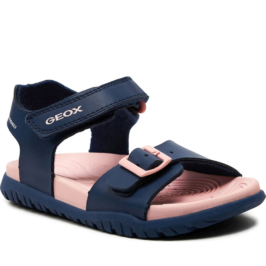 Geox girls navy, pink sandal fusbetto | Vilbury London