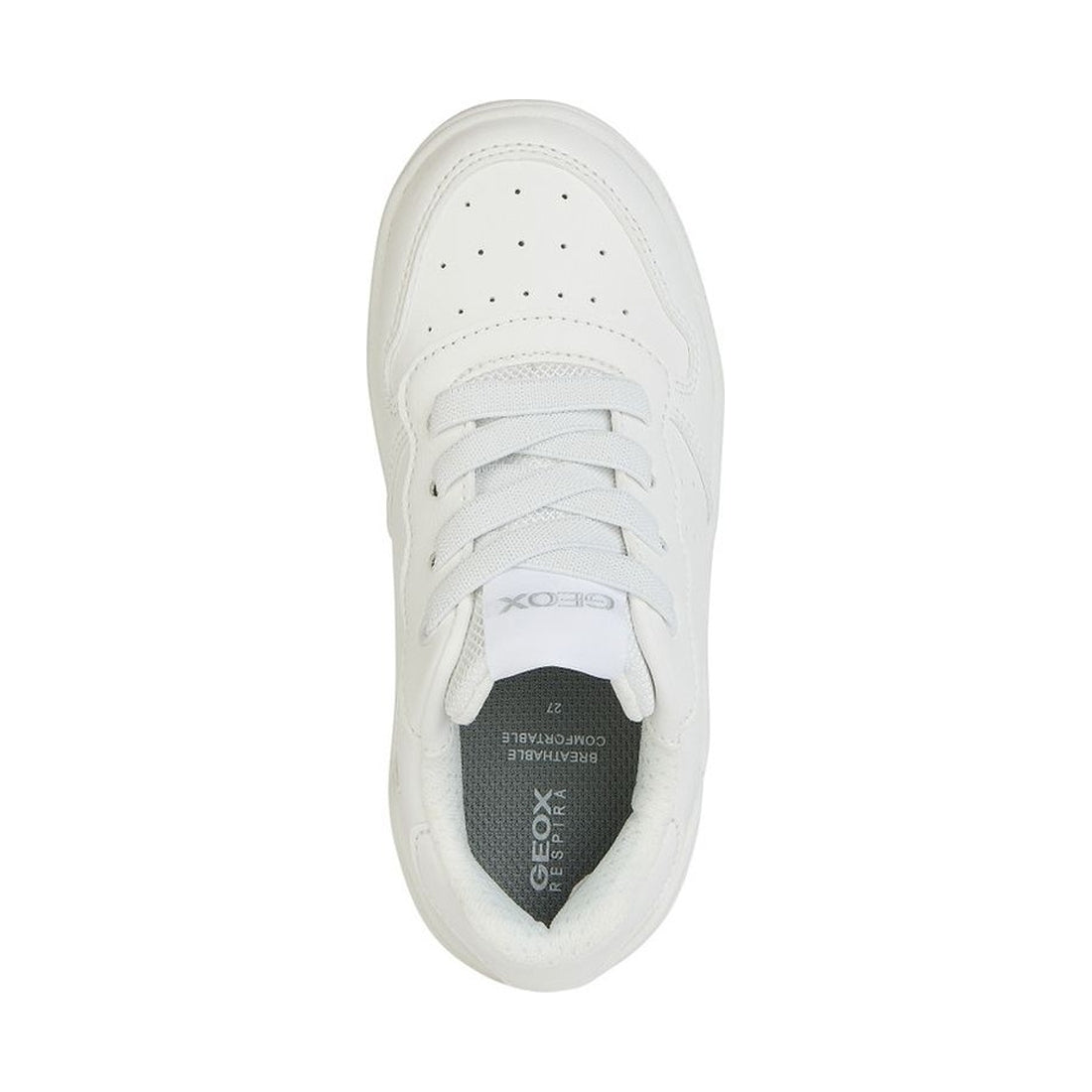 Geox girls white washiba sneakers | Vilbury London