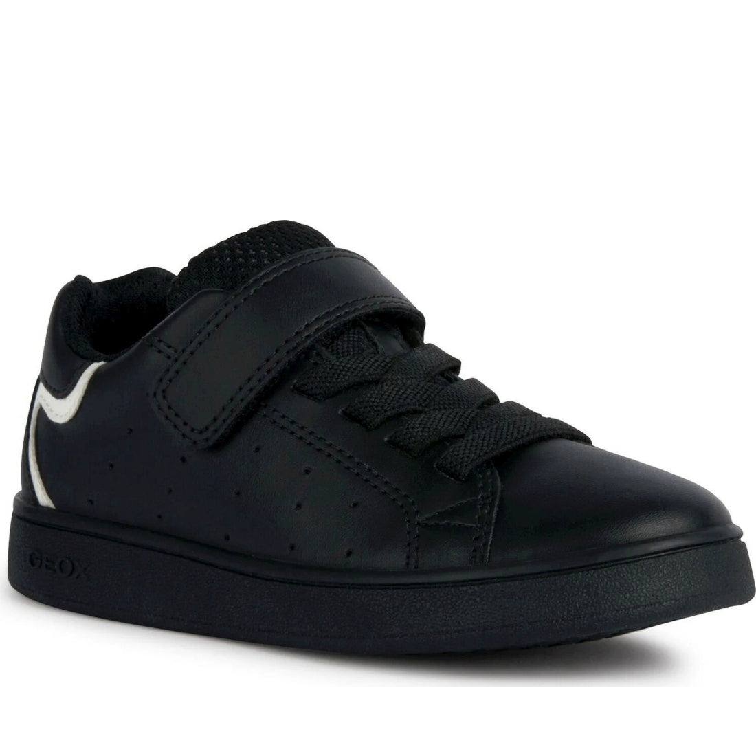 Geox boys black eclyper sneakers | Vilbury London