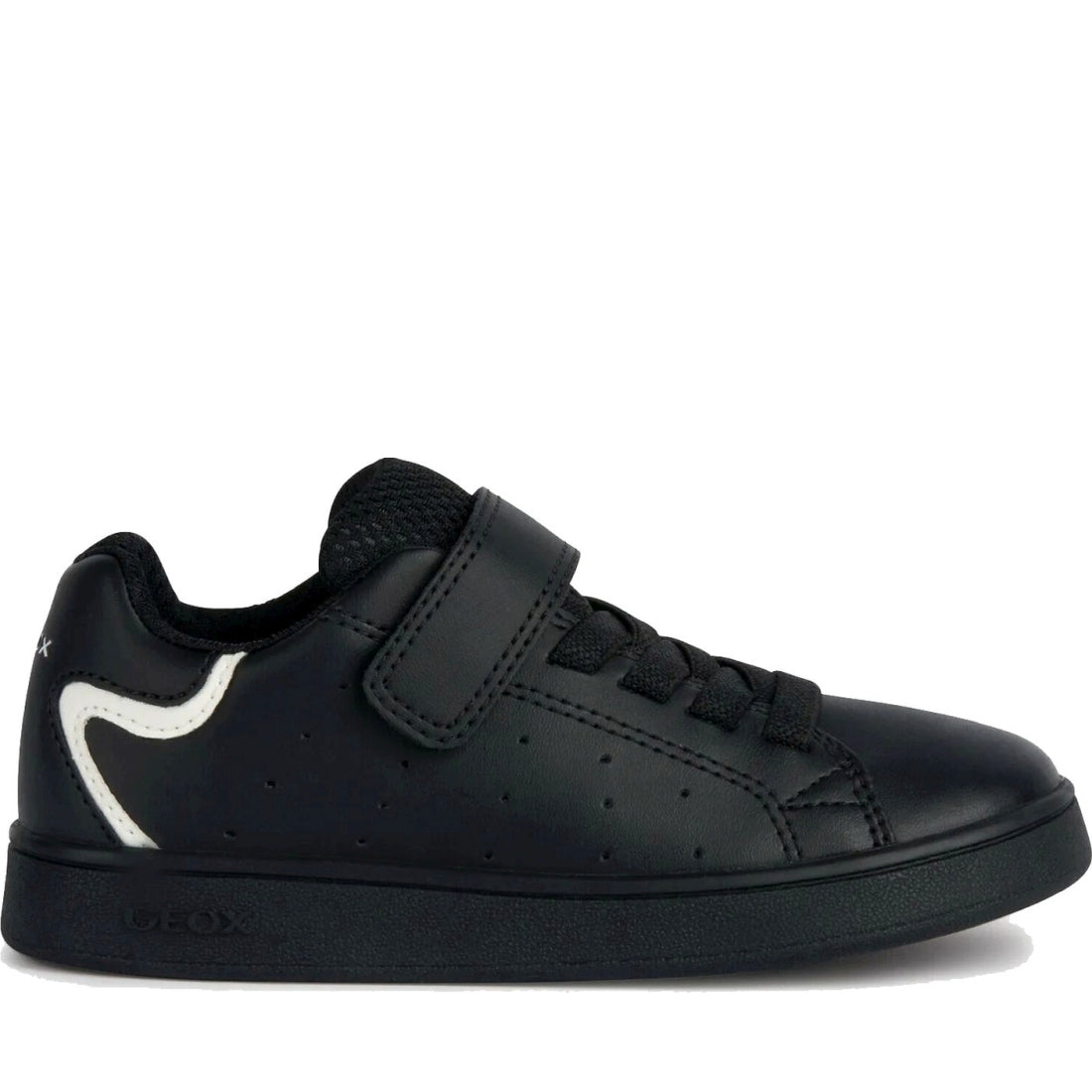 Geox boys black eclyper sneakers | Vilbury London