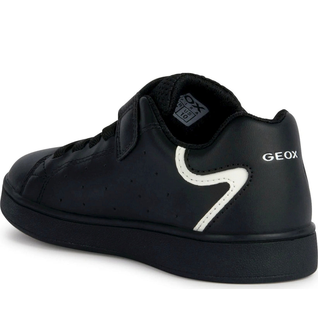 Geox boys black eclyper sneakers | Vilbury London