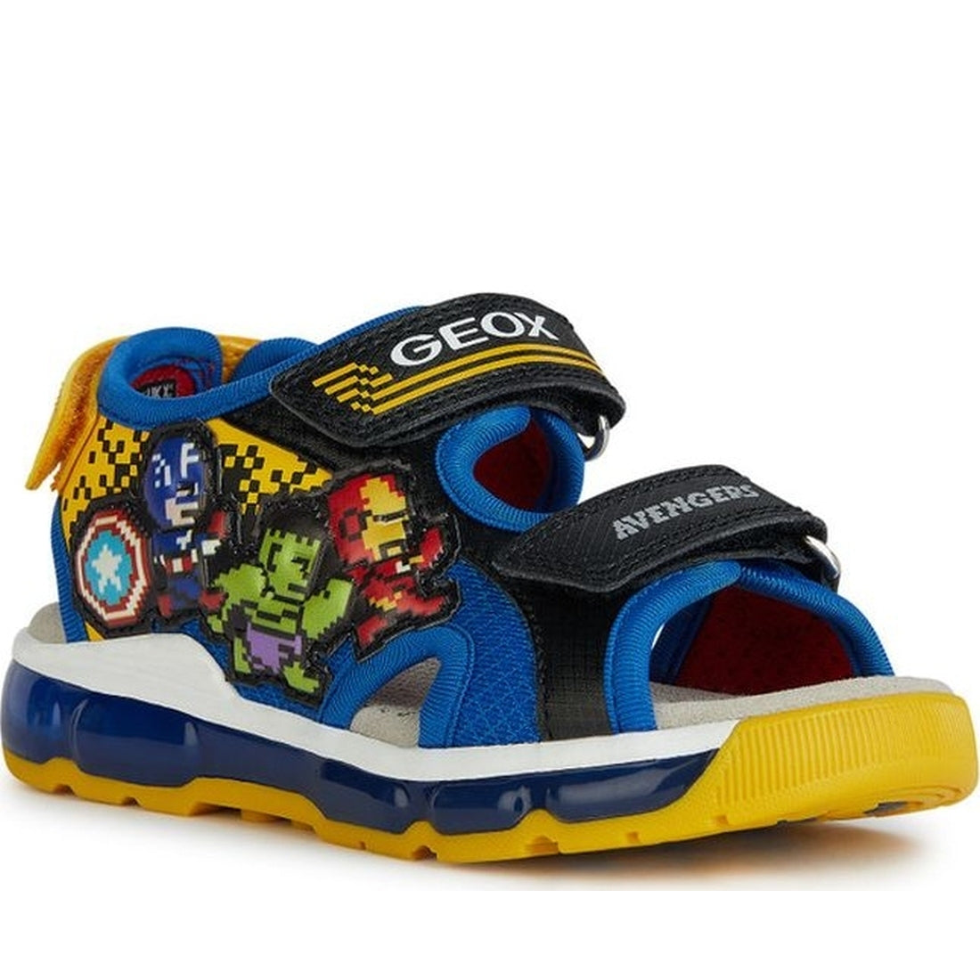 Geox boys black, royal sandal android | Vilbury London