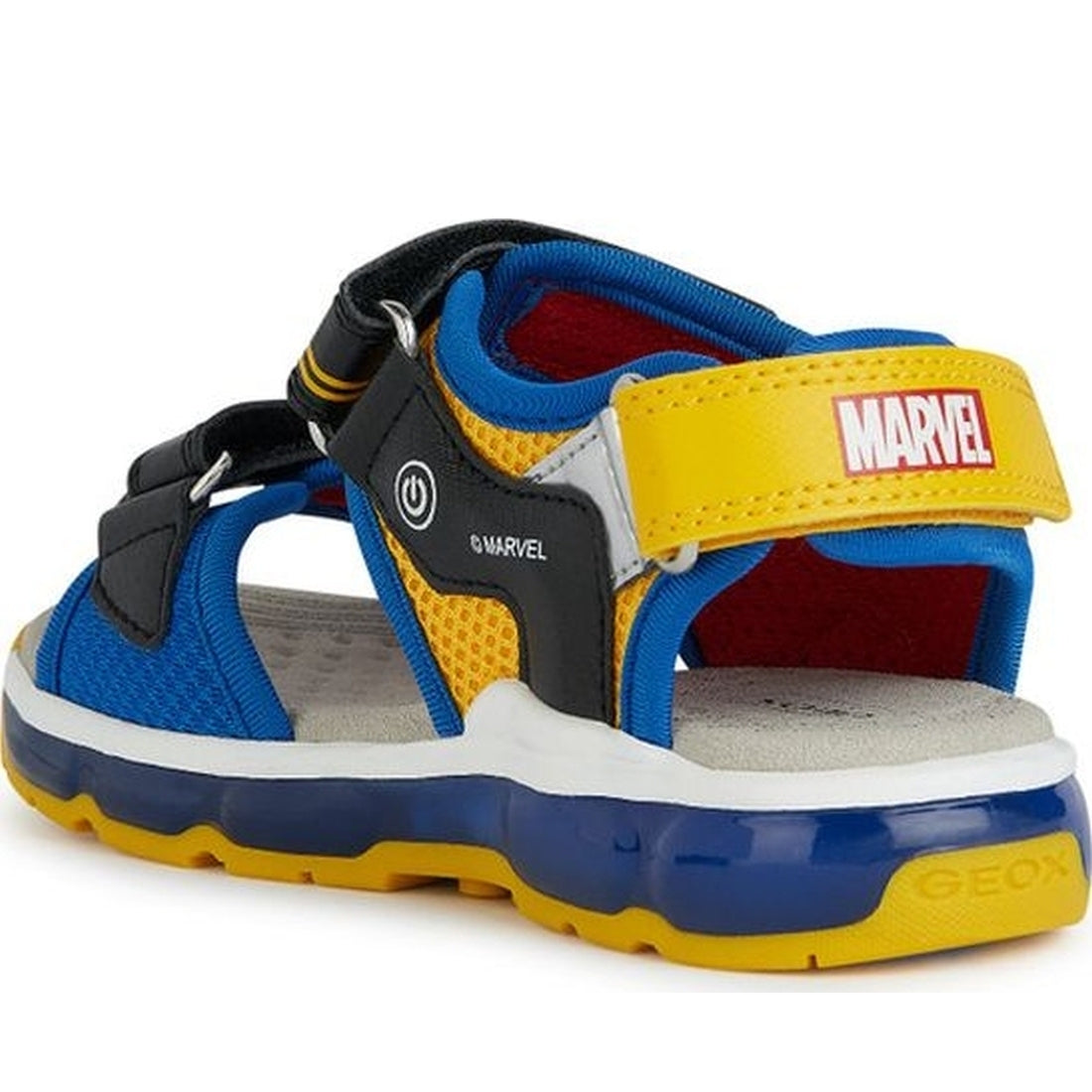 Geox boys black, royal sandal android | Vilbury London