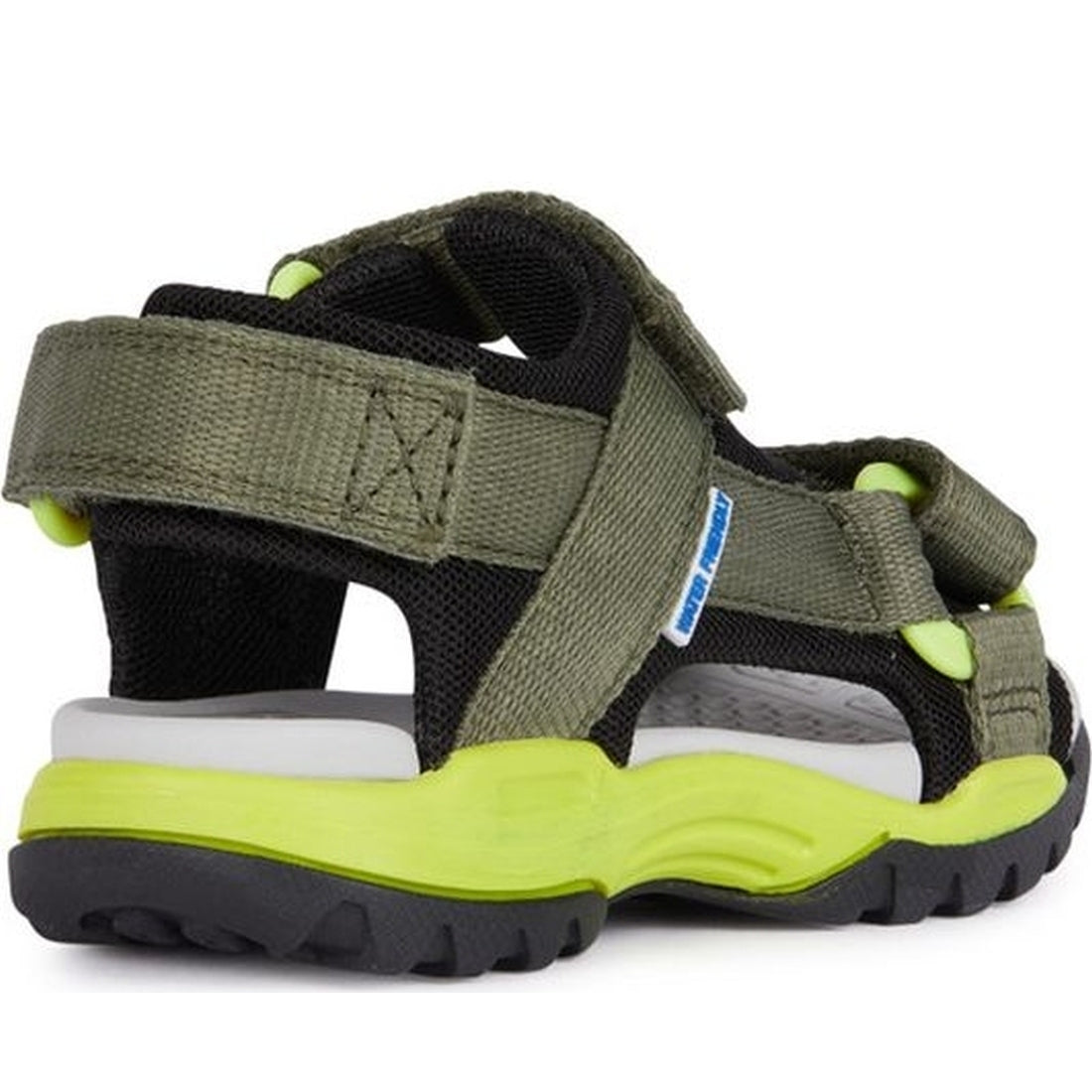 Geox boys military, lime borealis sandals | Vilbury London