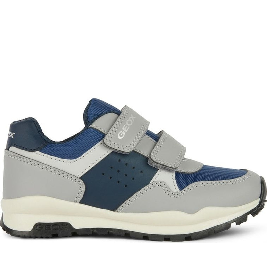 Geox boys grey, navy pavel sneakers | Vilbury London