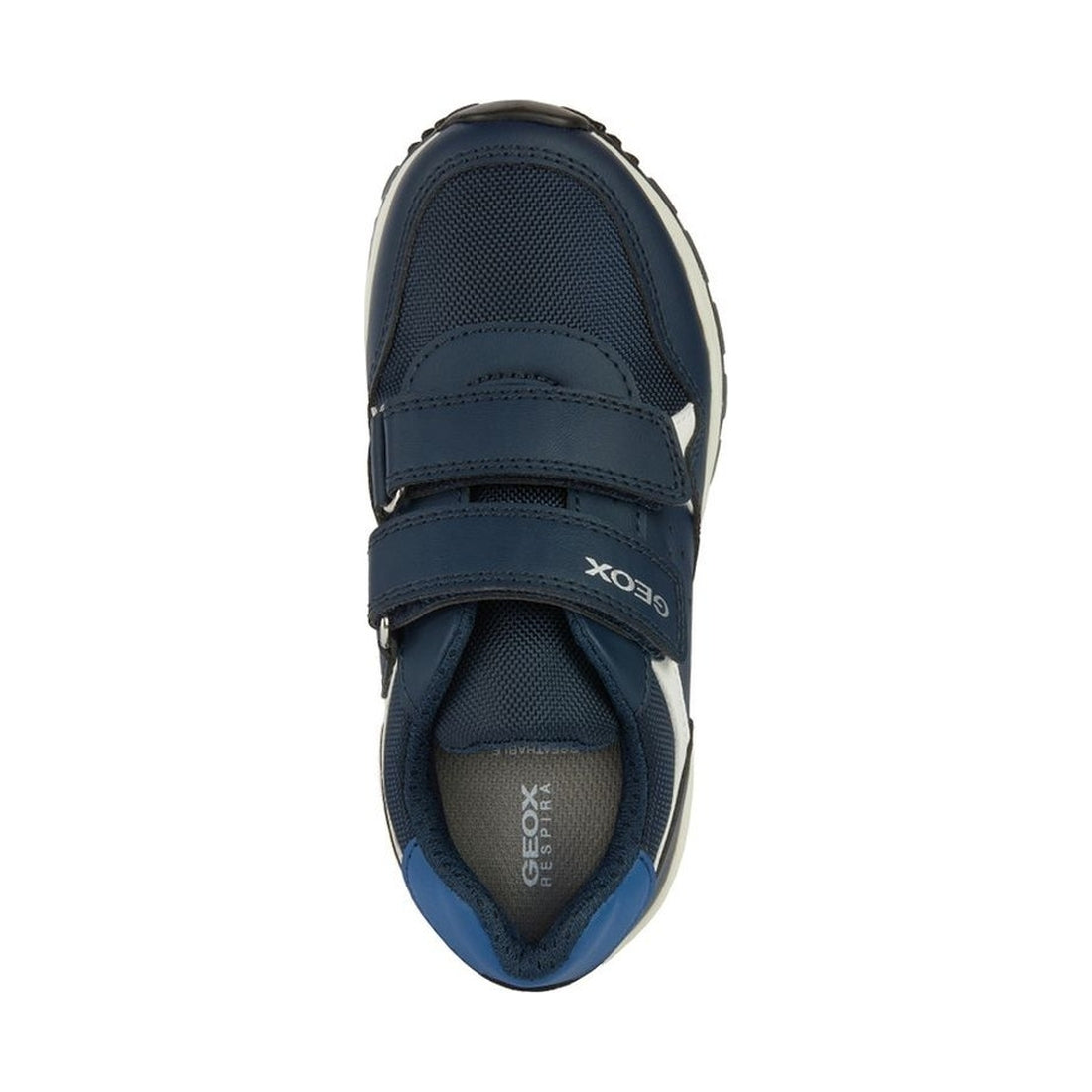 Geox boys navy, off white pavel sneakers | Vilbury London