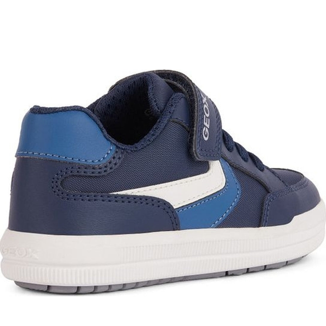 Geox boys navy, jeans arzach sneakers | Vilbury London