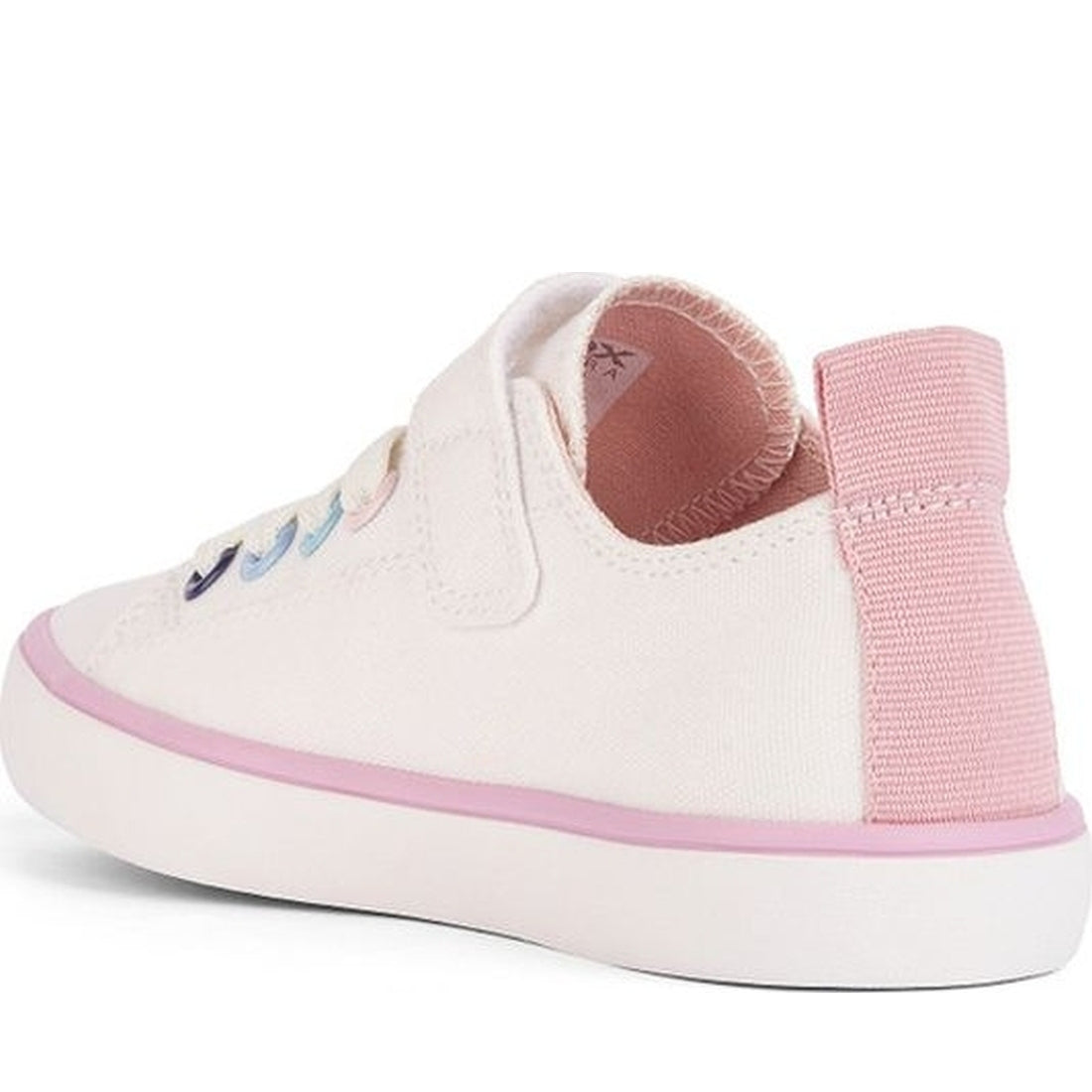 Geox girls white gisli sneakers | Vilbury London