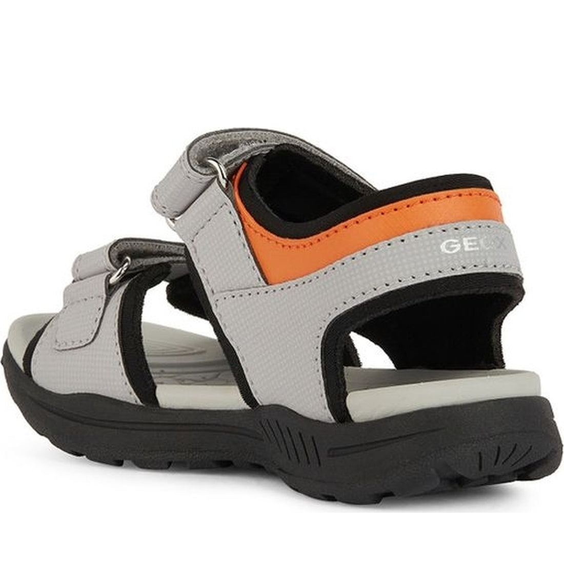 Geox boys grey, orange vaniett sandals | Vilbury London