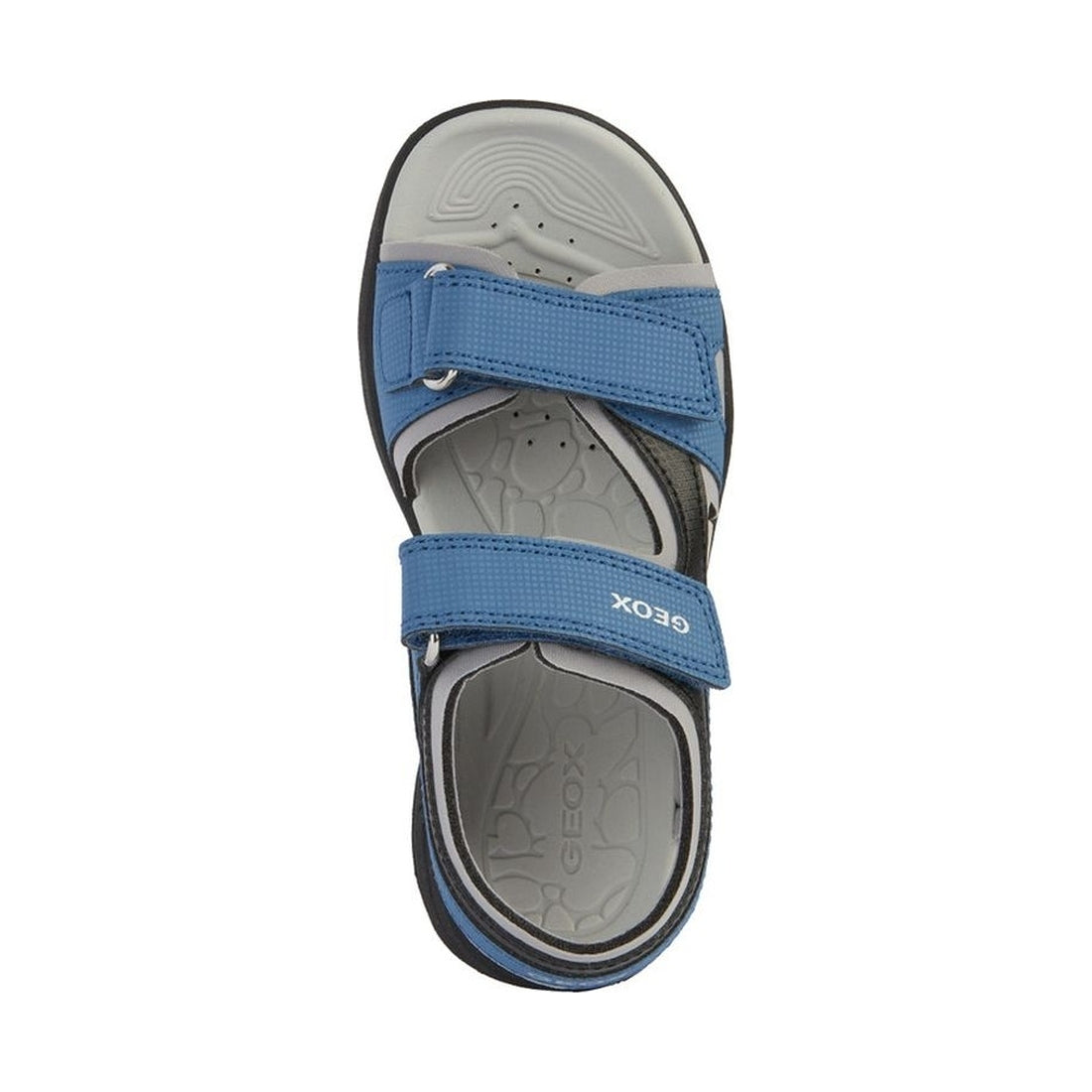 Geox boys lt blue, black vaniett sandals | Vilbury London