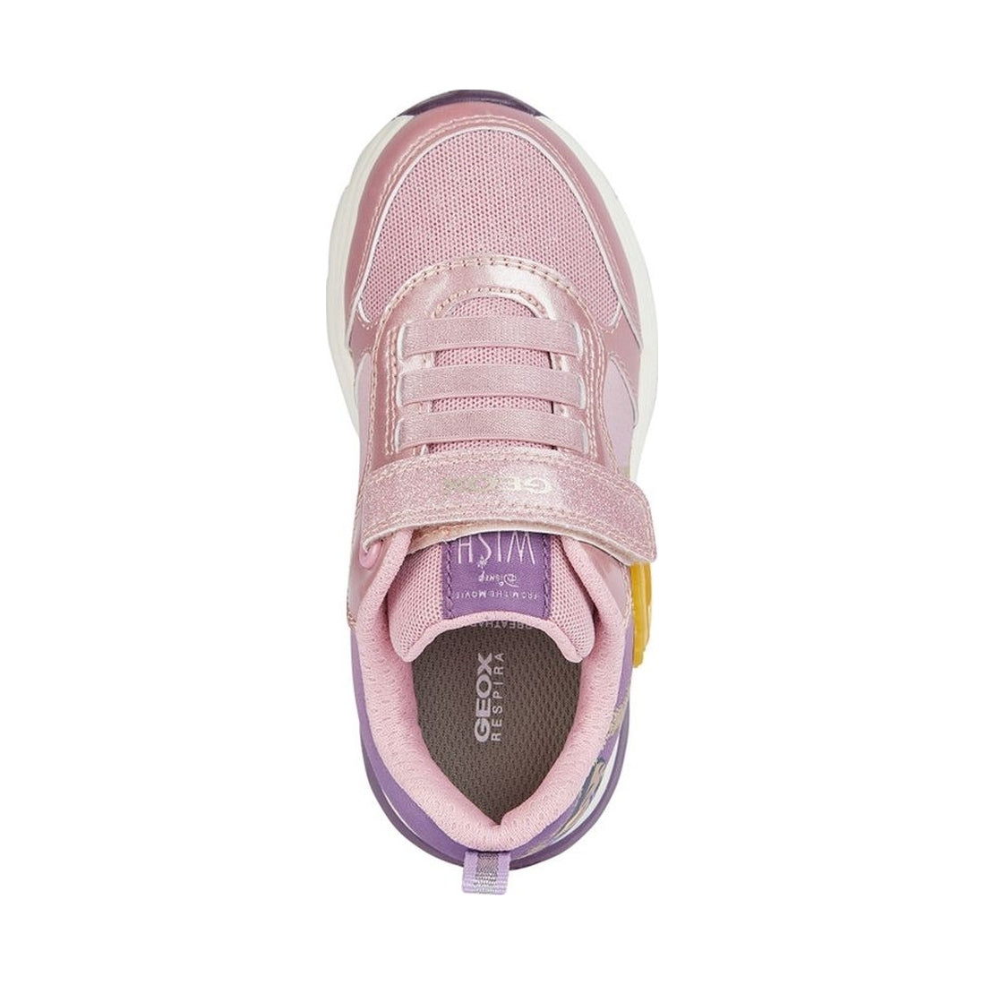 Geox girls pink, lt prune spaceclub sneakers | Vilbury London