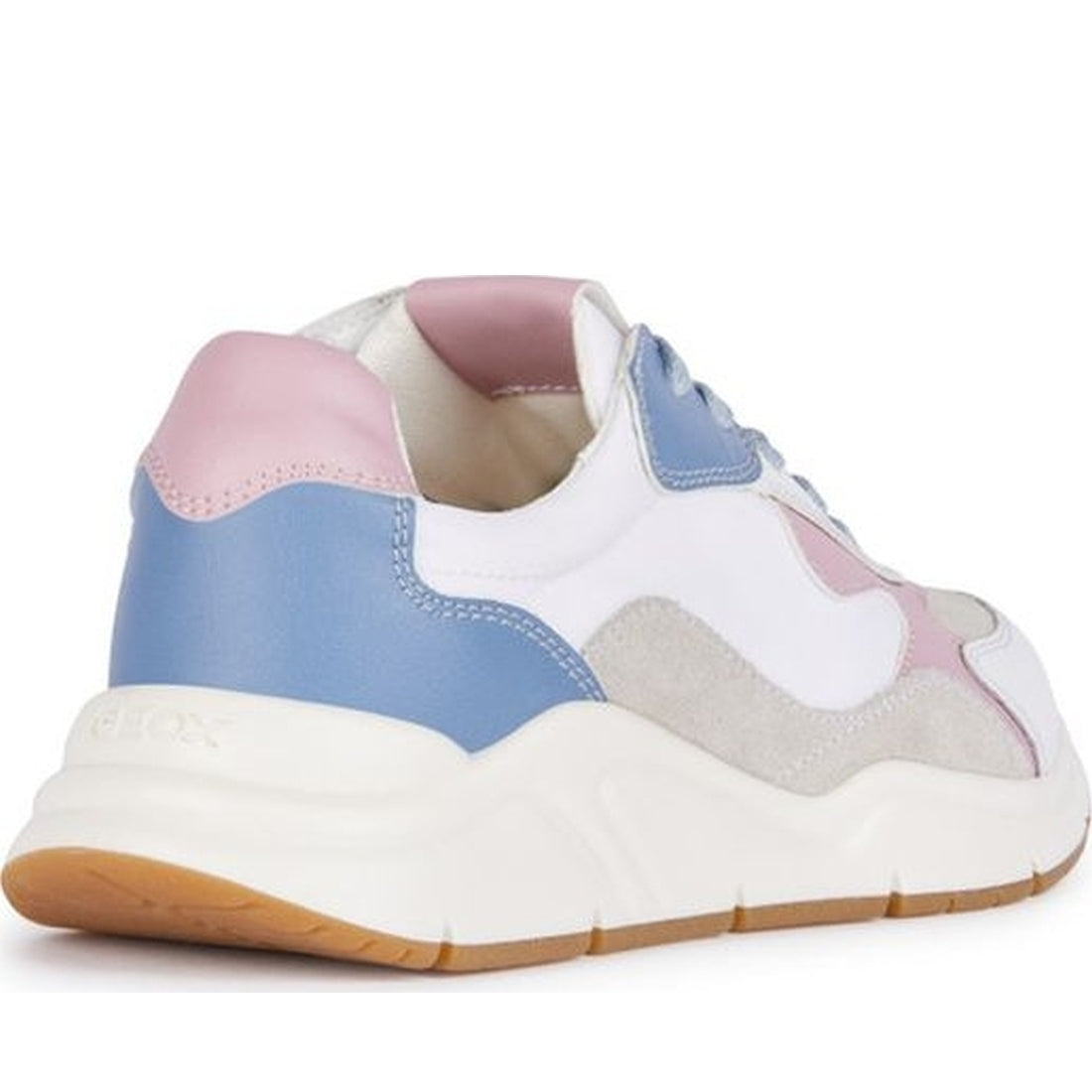 Geox girls white, avio mawazy sneakers | Vilbury London