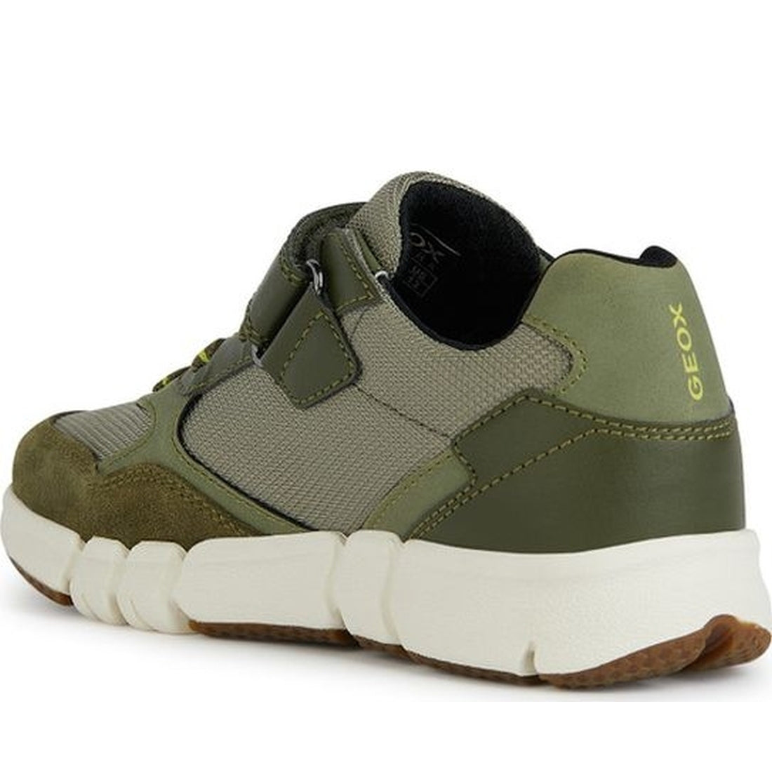 Geox boys military, black flexyper sneakers | Vilbury London