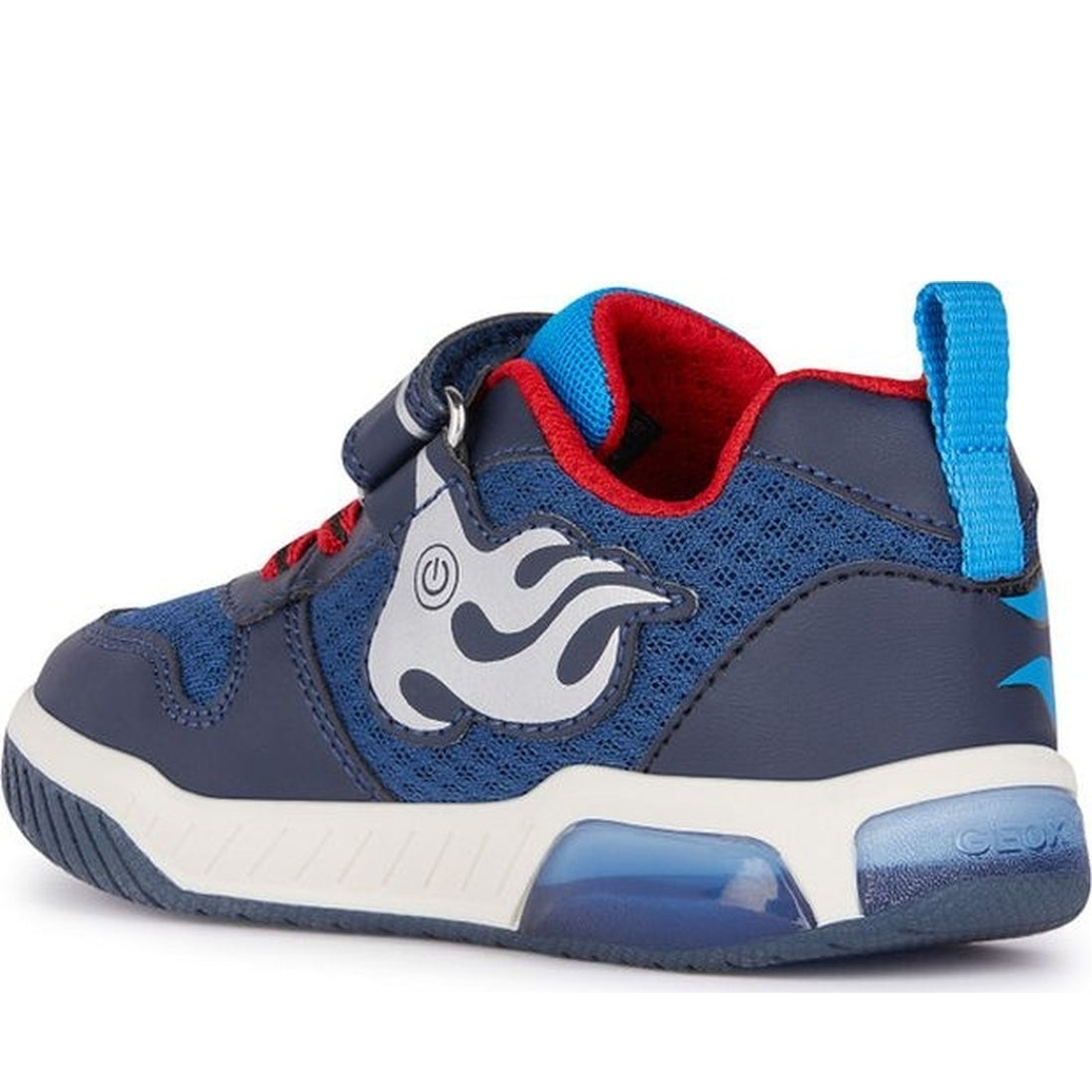 Geox boys navy, lt blue inek sneakers | Vilbury London