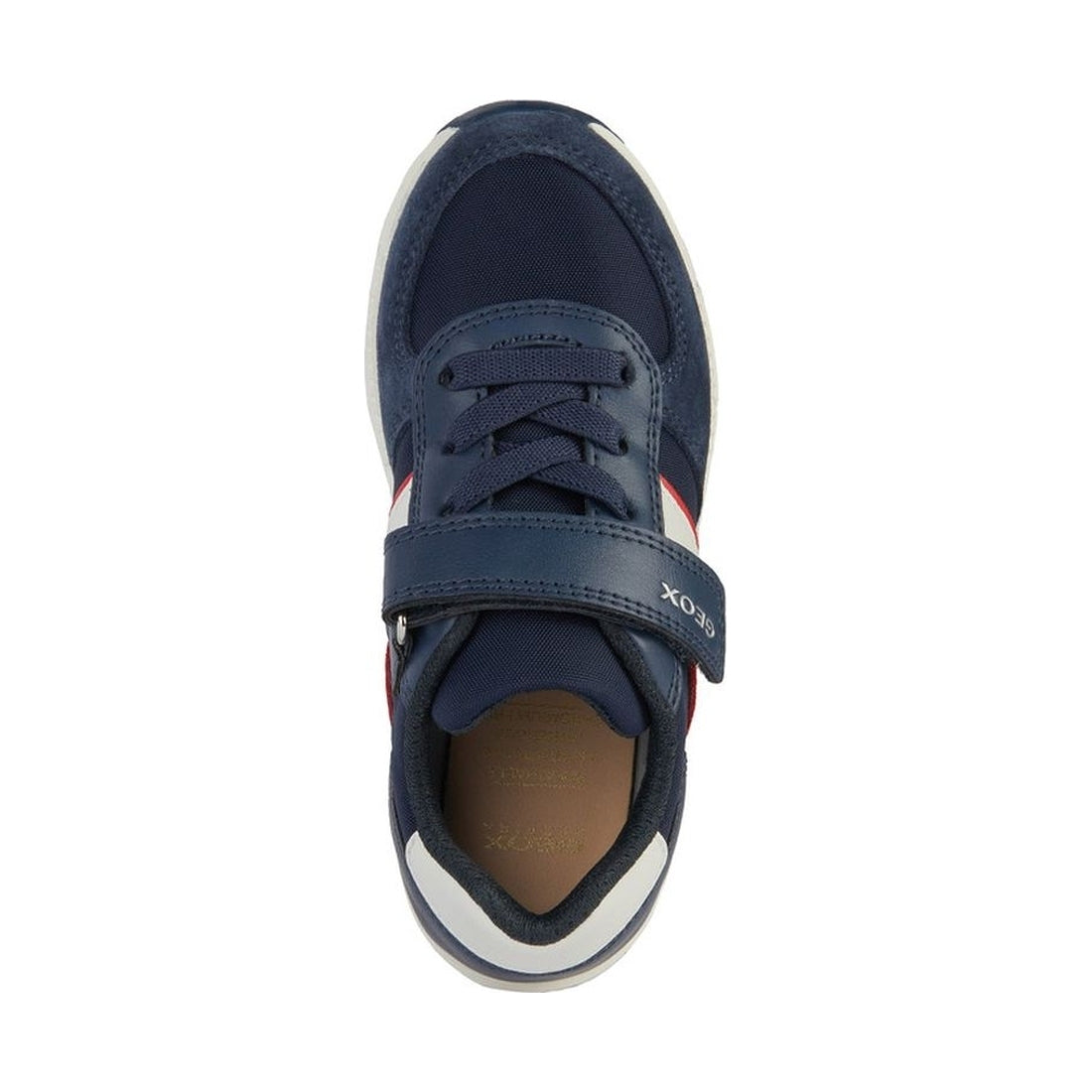 Geox boys navy, red alben sneakers | Vilbury London