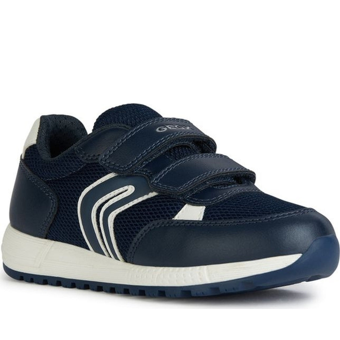 Geox boys navy, white alben sneakers | Vilbury London