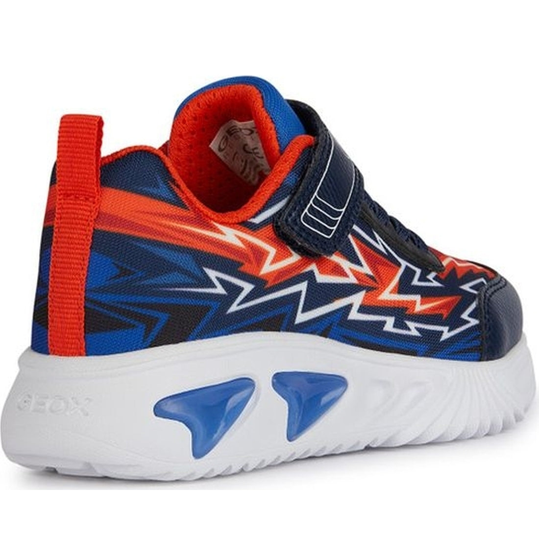 Geox boys navy, orange assister sneakers | Vilbury London