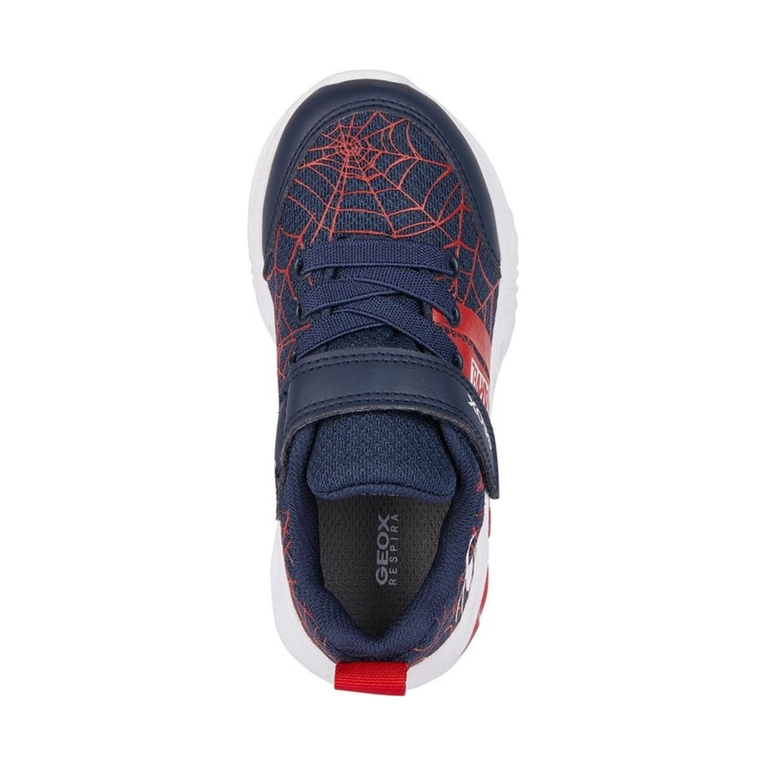 Geox boys navy, dk red assister sneakers | Vilbury London