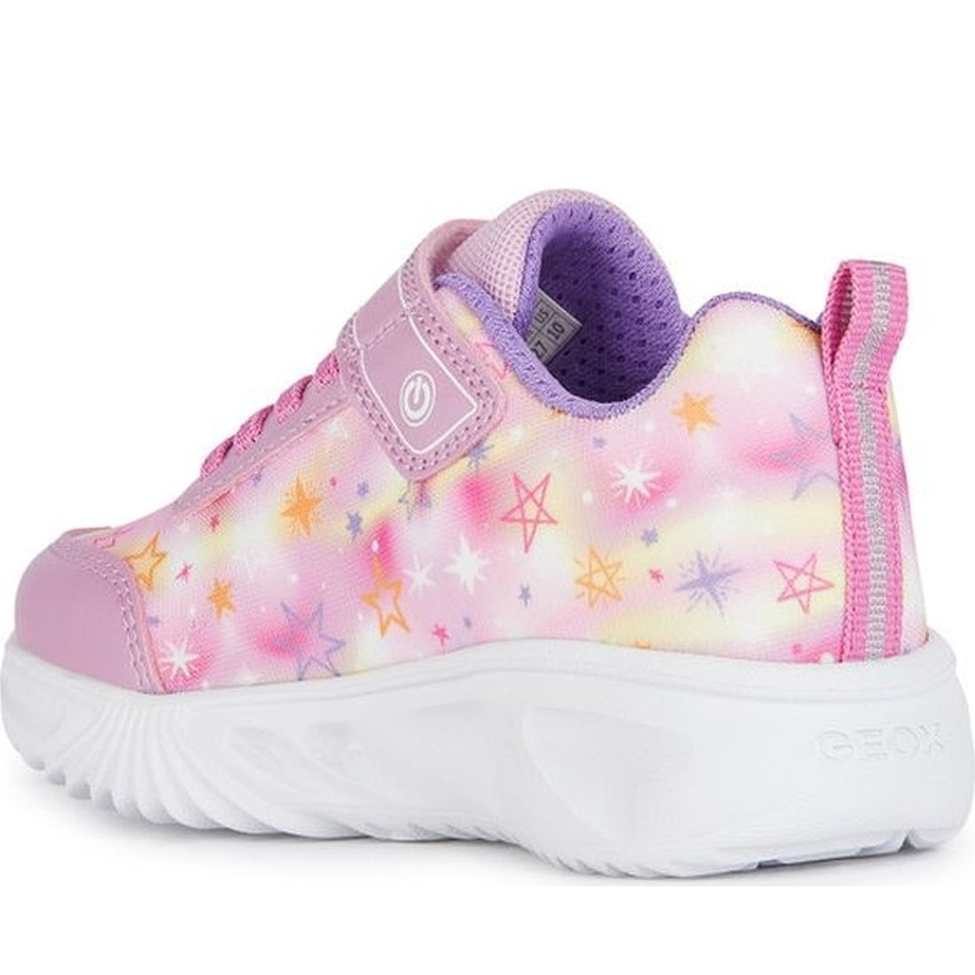 Geox girls pink, fuchsia assister sneakers | Vilbury London