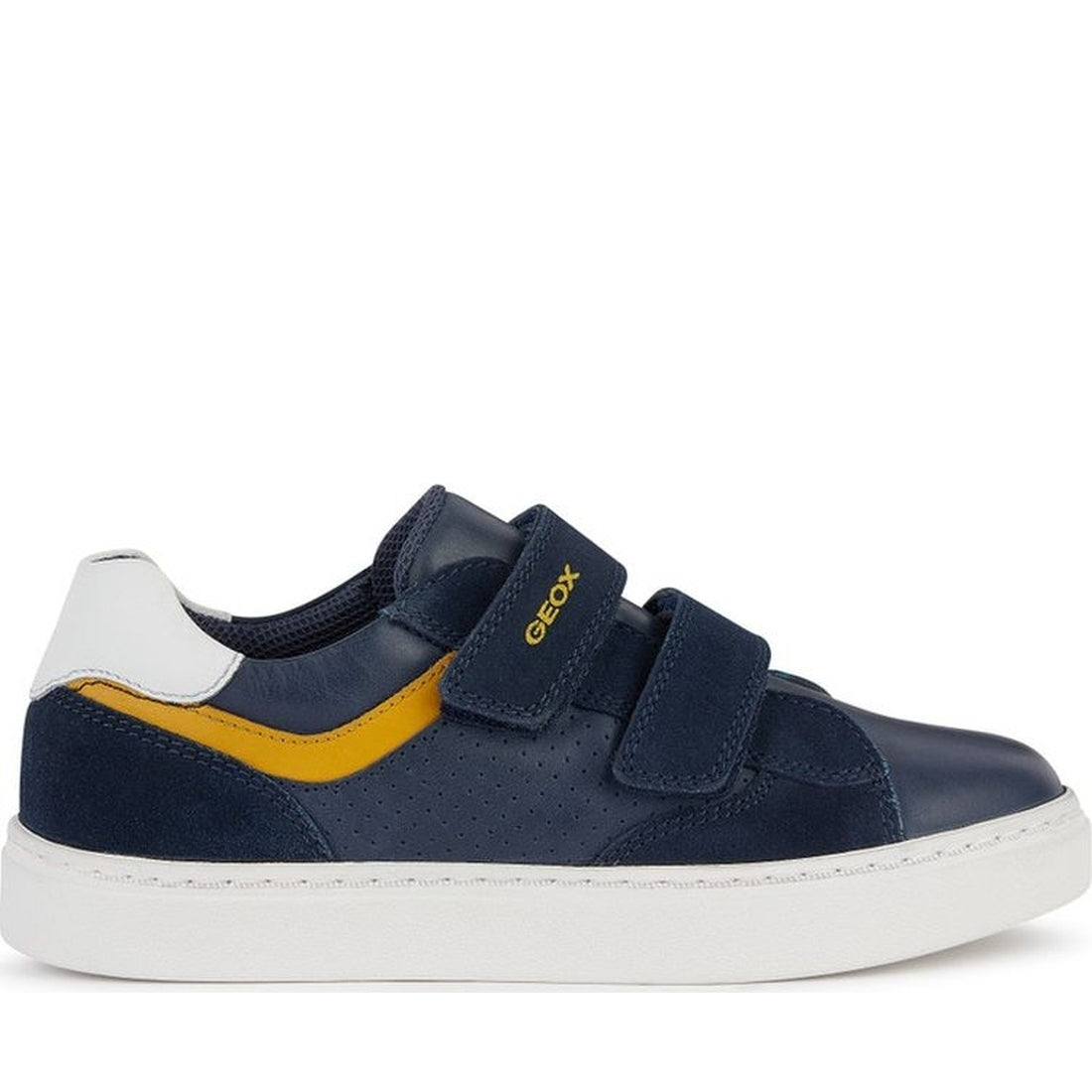 Geox boys navy, yellow nashik sneakers | Vilbury London