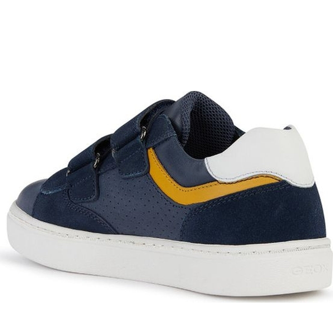 Geox boys navy, yellow nashik sneakers | Vilbury London