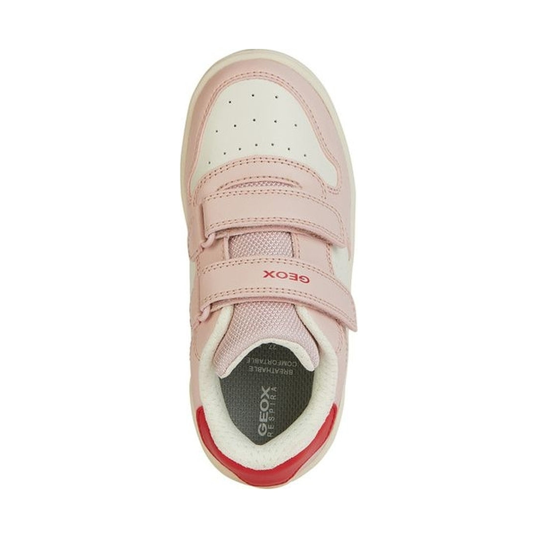 Geox girls lt ivory, lt rose washiba sneakers | Vilbury London