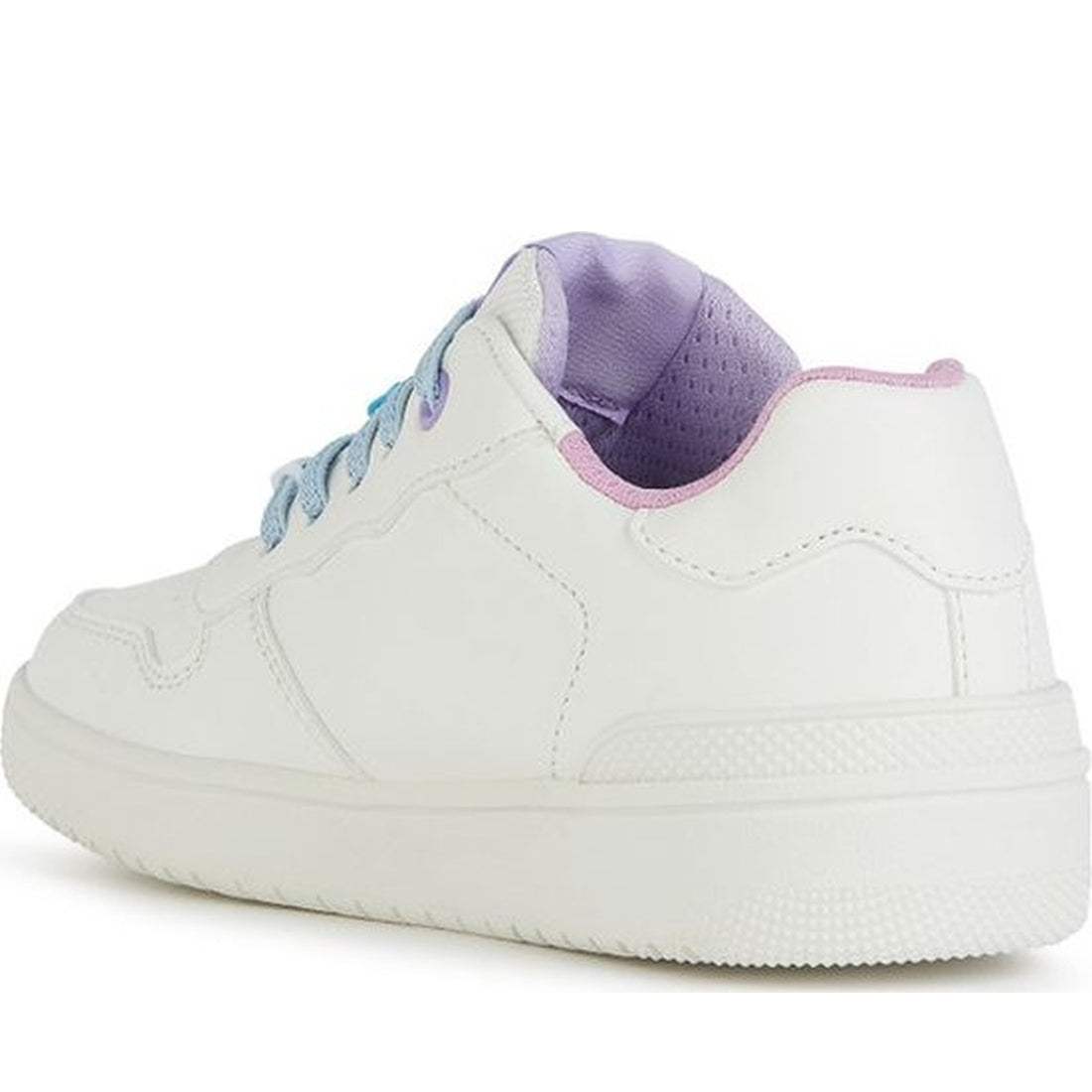 Geox girls white, multicolor washiba sneakers | Vilbury London