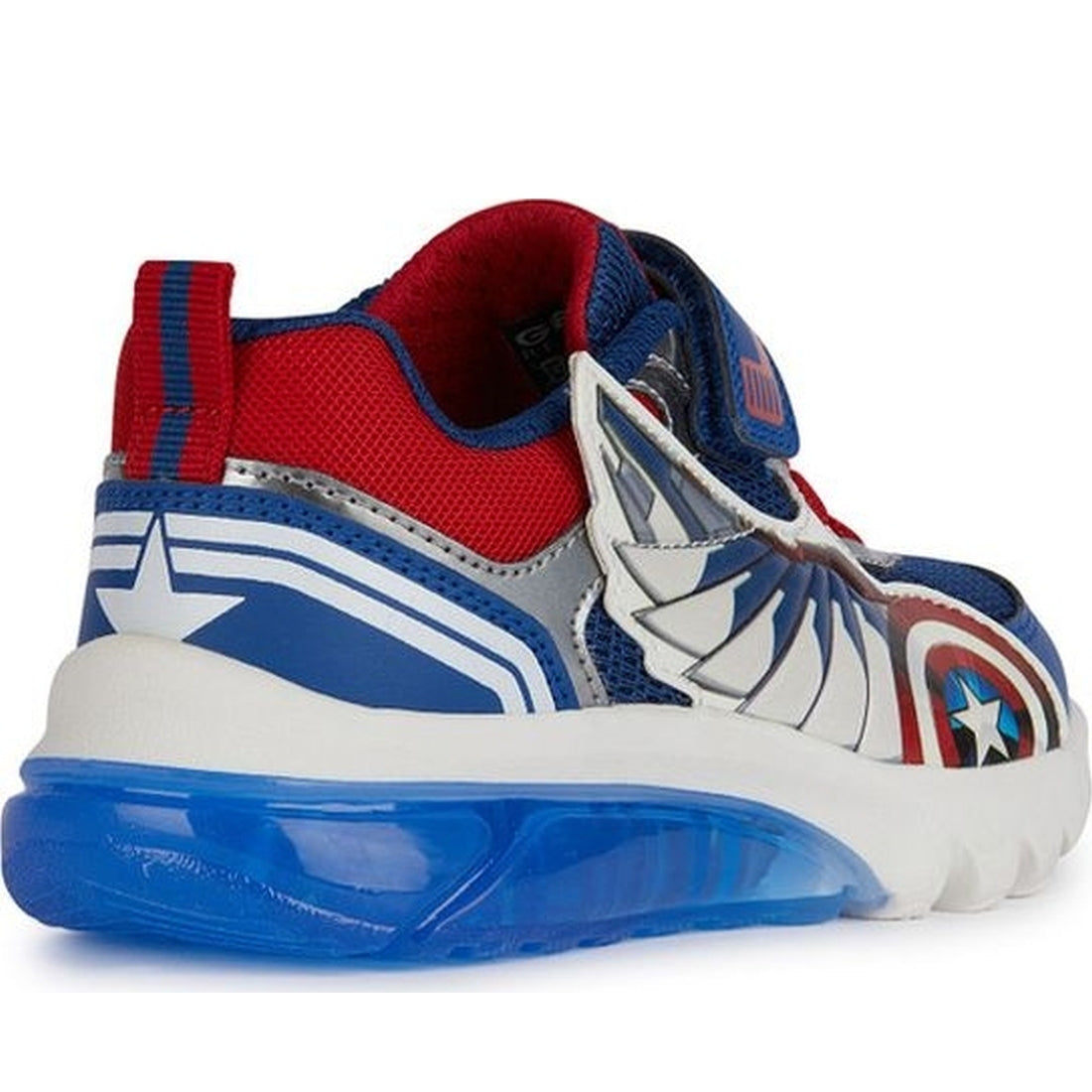 Geox boys blue, red ciberdron sneakers | Vilbury London