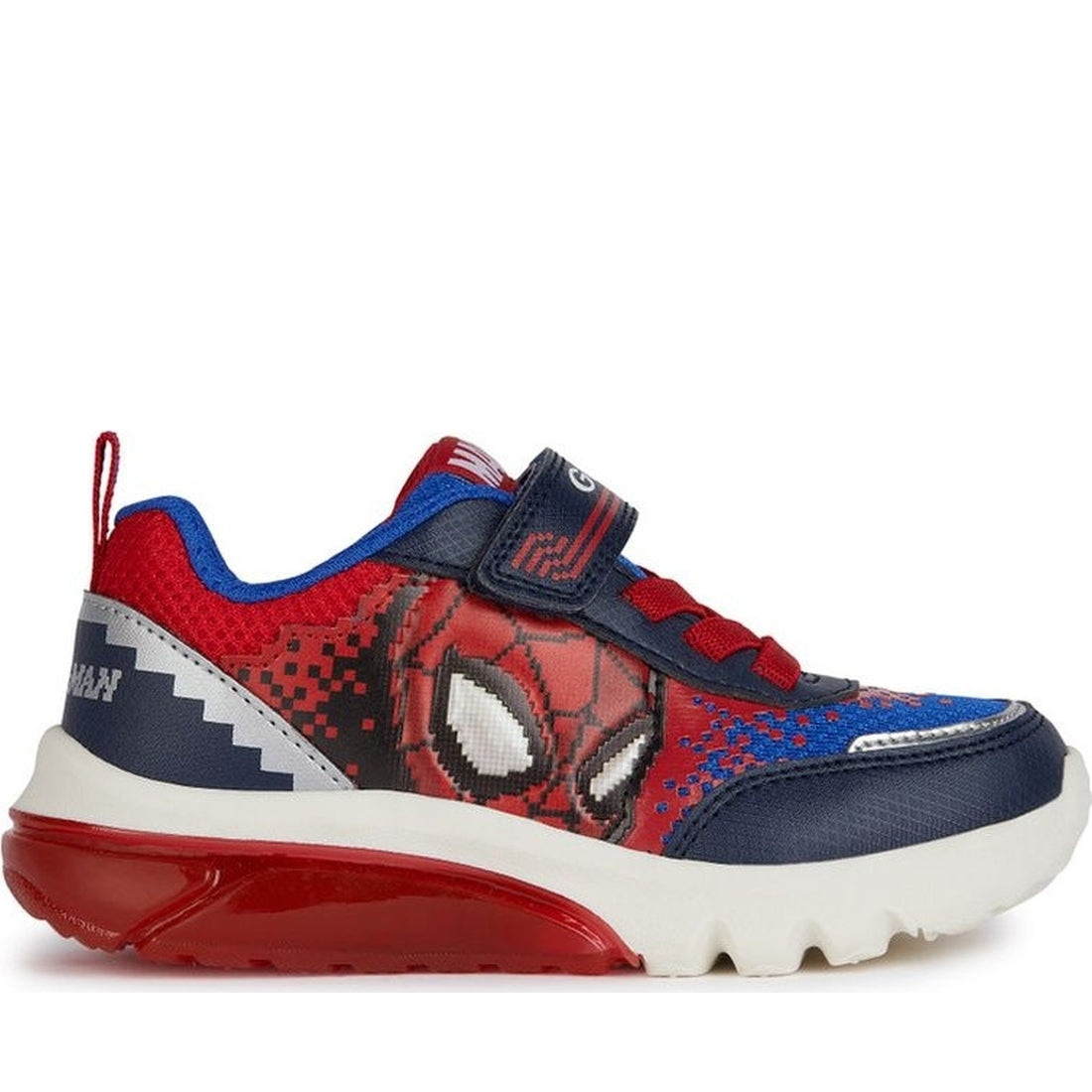 Geox boys navy, red ciberdron sneakers | Vilbury London