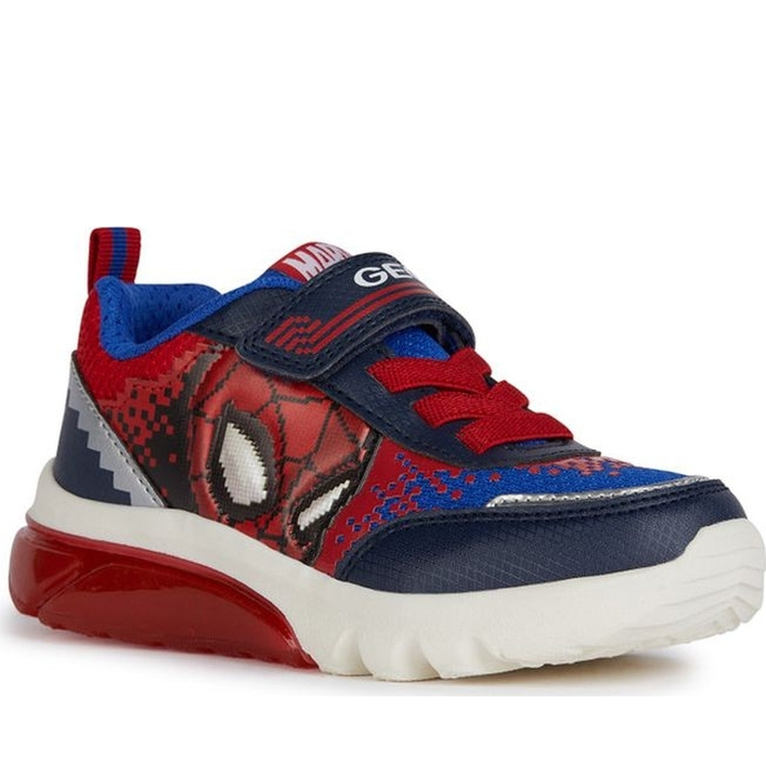 Geox boys navy, red ciberdron sneakers | Vilbury London