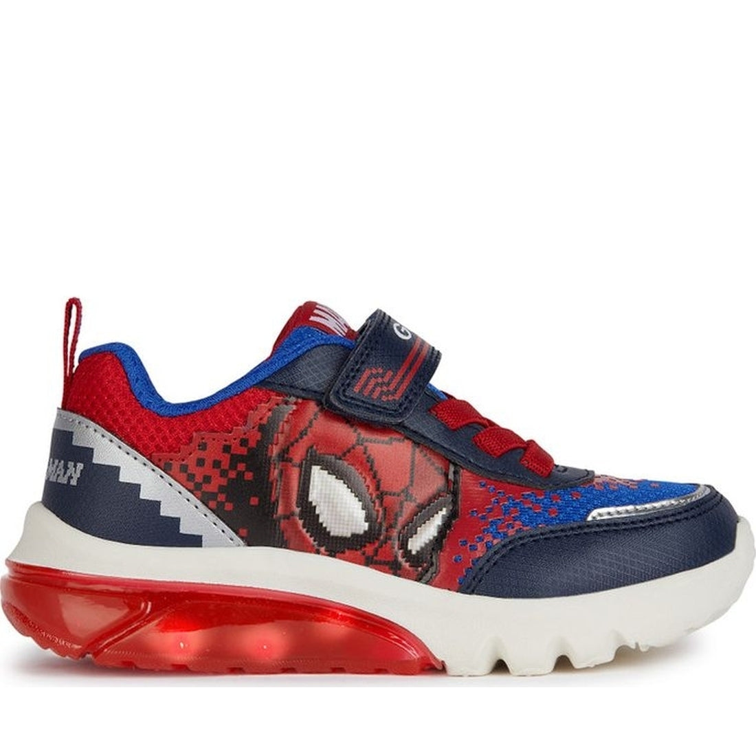 Geox boys navy, red ciberdron sneakers | Vilbury London