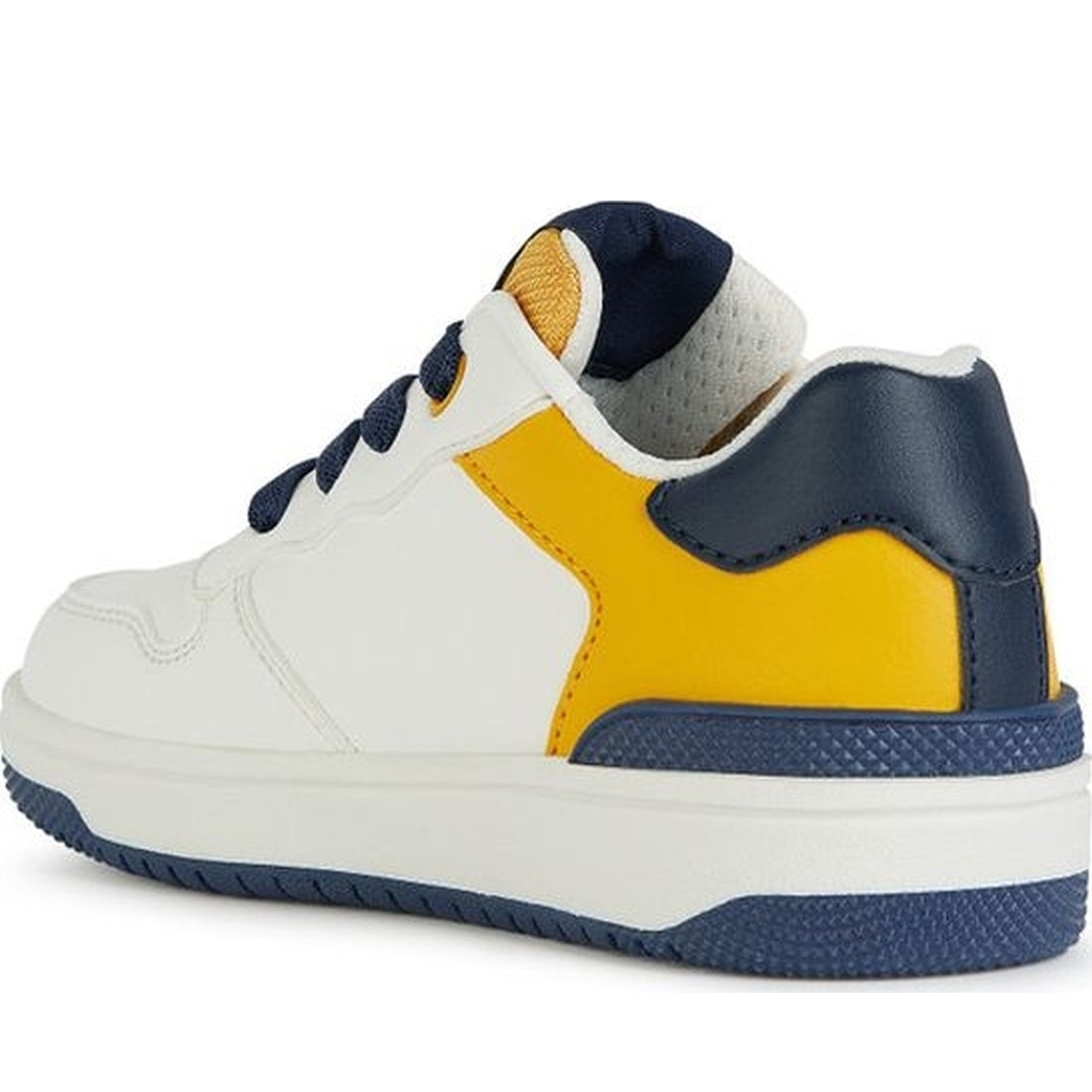 Geox boys white, yellow washiba sneakers | Vilbury London