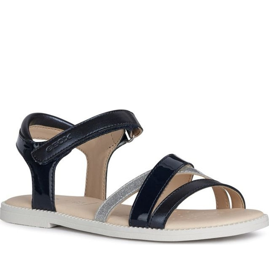 Geox girls navy sandal karly | Vilbury London