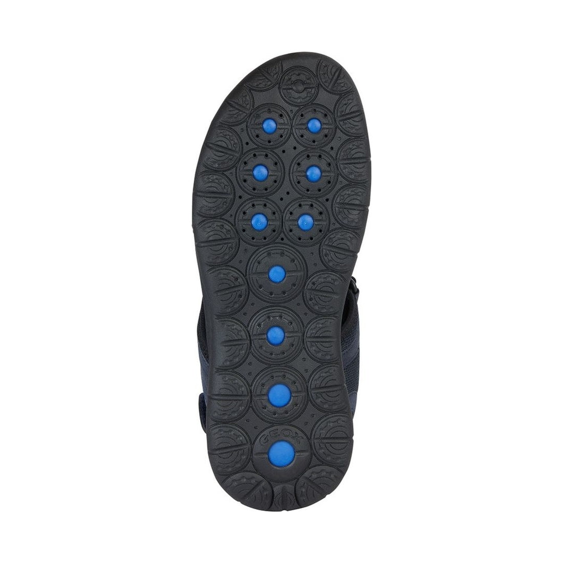 Geox mens navy spherica ec5 sandals | Vilbury London