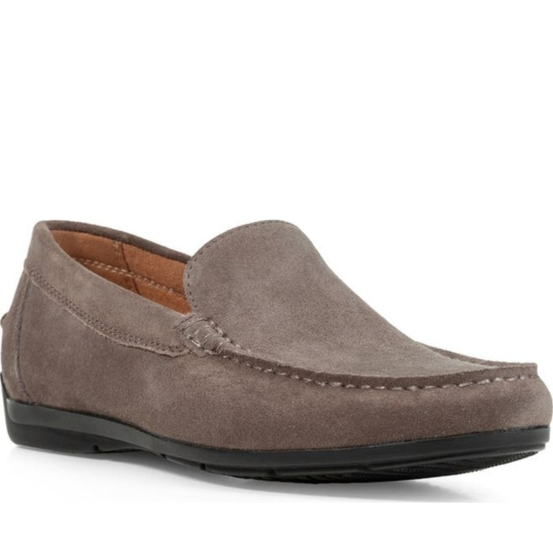 Geox mens dove grey siron moccasins | Vilbury London