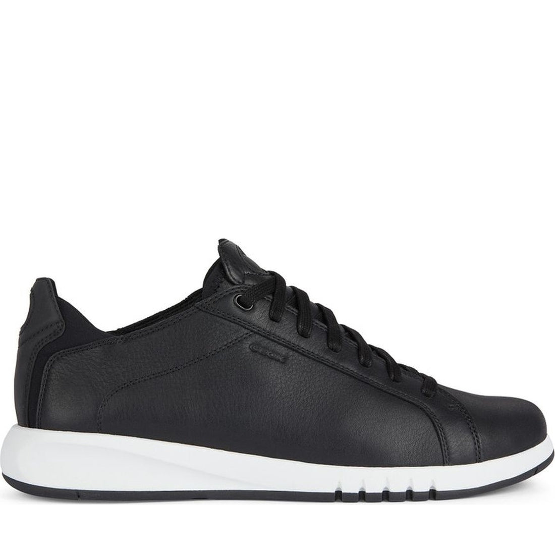 Geox mens black aerantis sneakers | Vilbury London