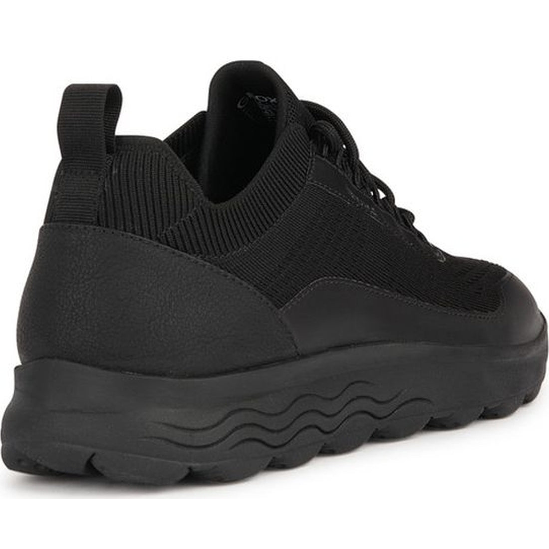 Geox mens black spherica sneakers | Vilbury London