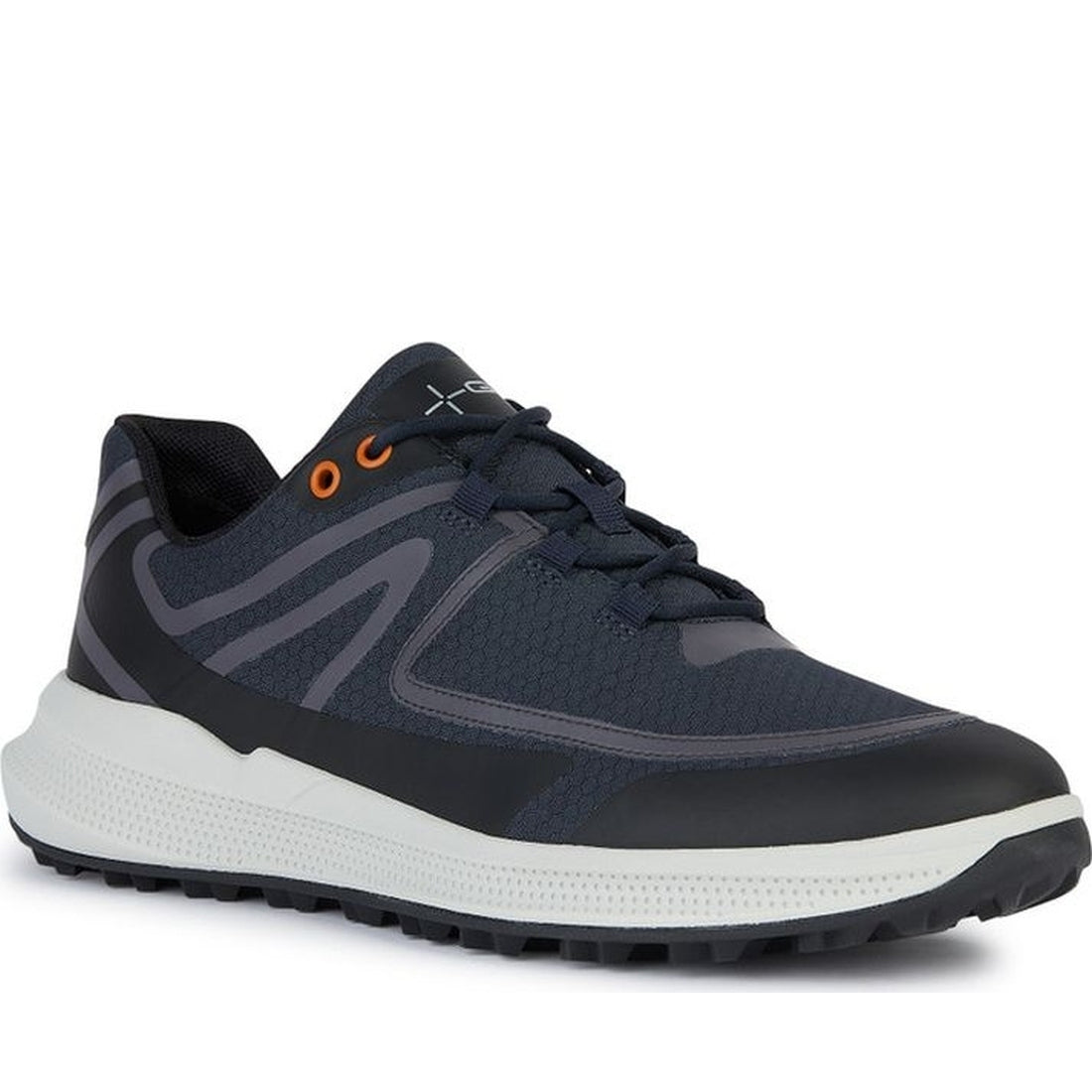 Geox mens navy, black pg1x sneakers | Vilbury London