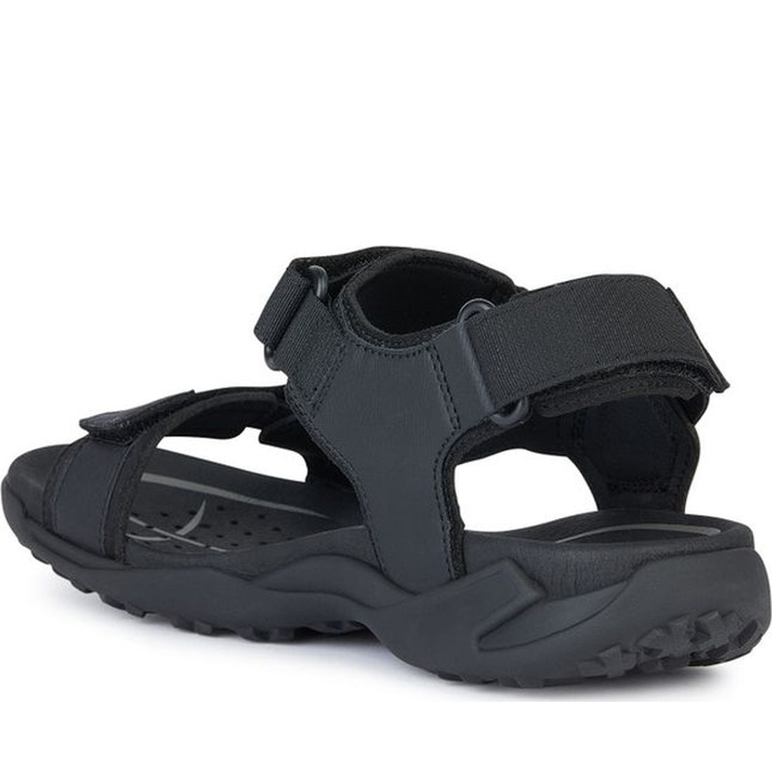 Geox mens black terreno grip sandals | Vilbury London